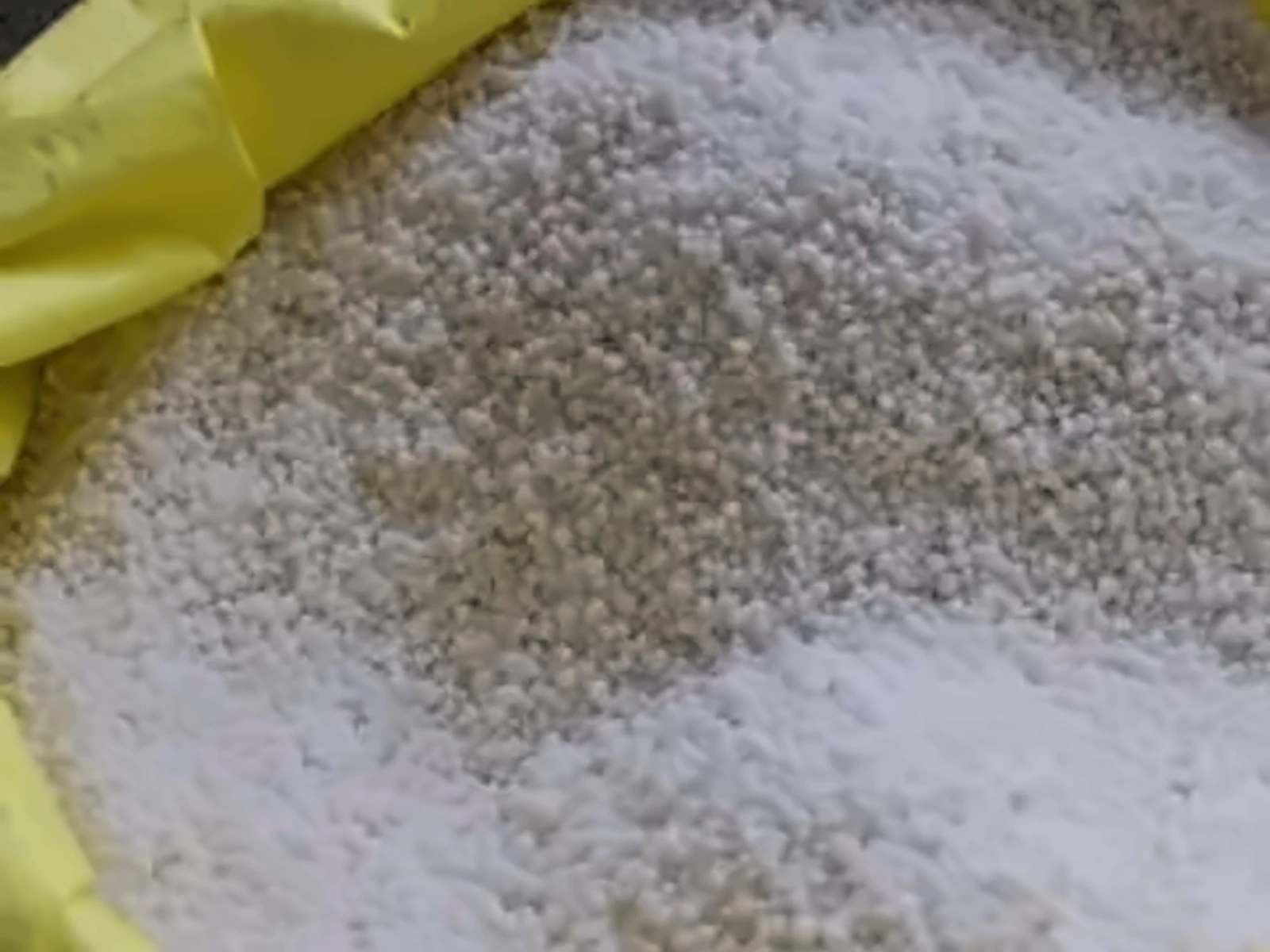 Bag of urea granules